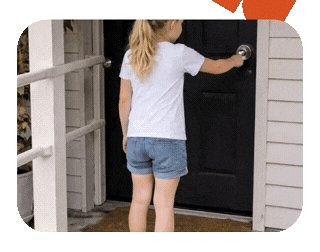 Girl Door Opening